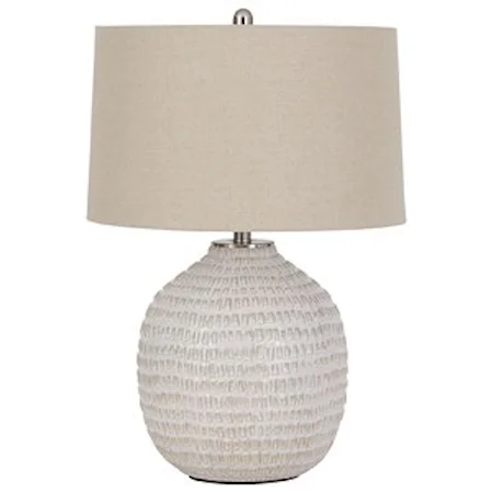 Jamon Beige Ceramic Table Lamp